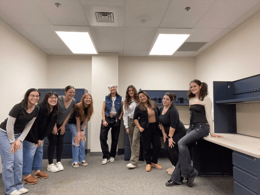 Dr. Medrano with lab team
